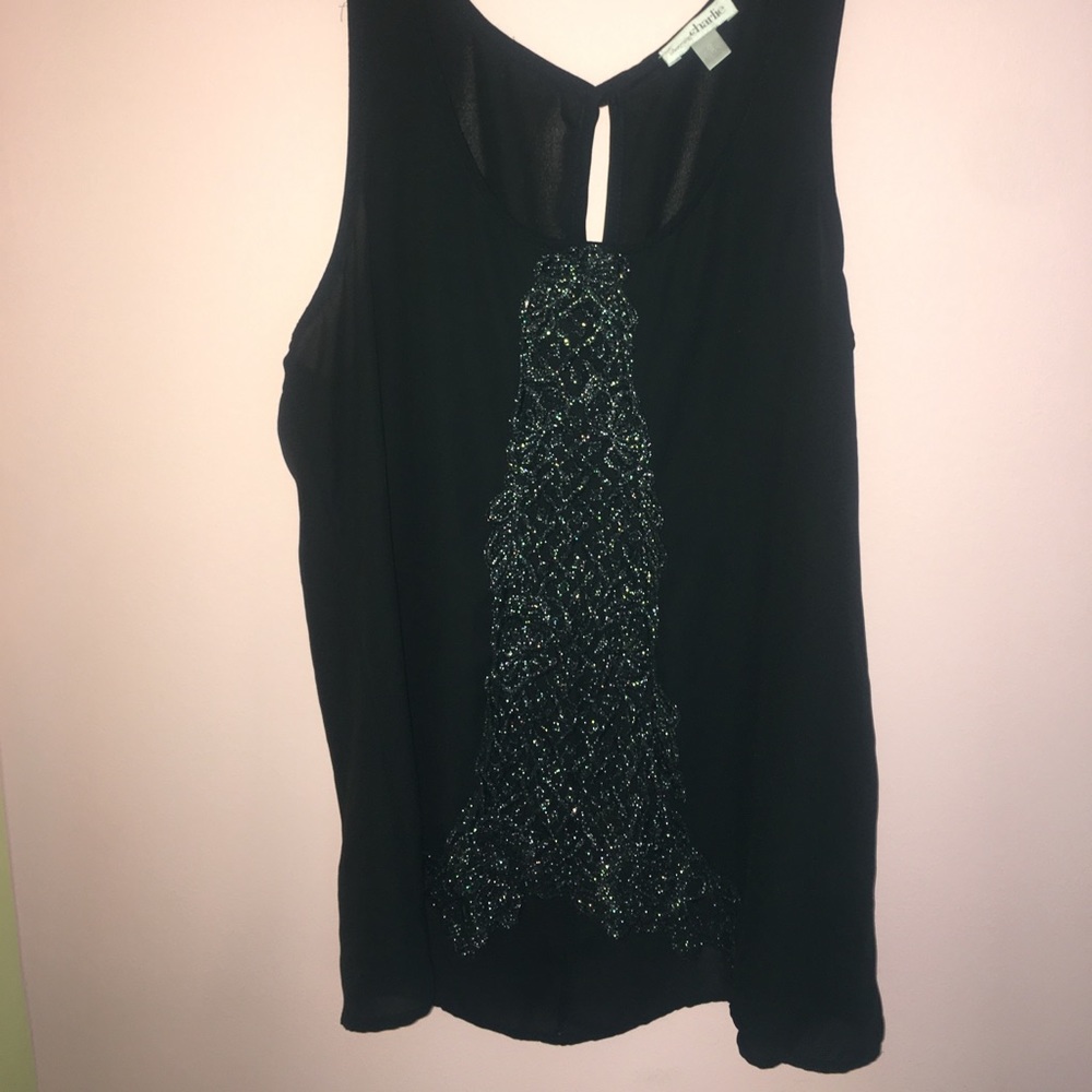 a cute black shirt.. basic but fancy